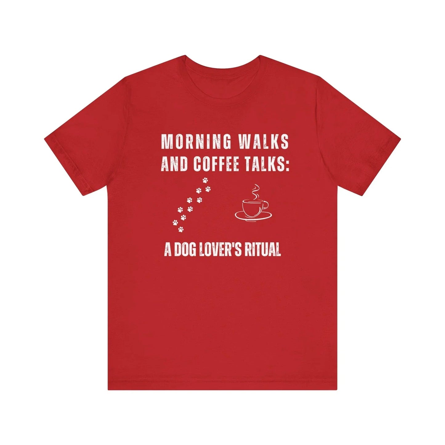 Morning Walks and Coffee Talks Dog Lover T-Shirt - Dog Lover Gift Unisex T-shirt, Sweatshirt, Hoodie, Long Sleeve Tee - T-Shirt, Sweatshirt, Hoodie
