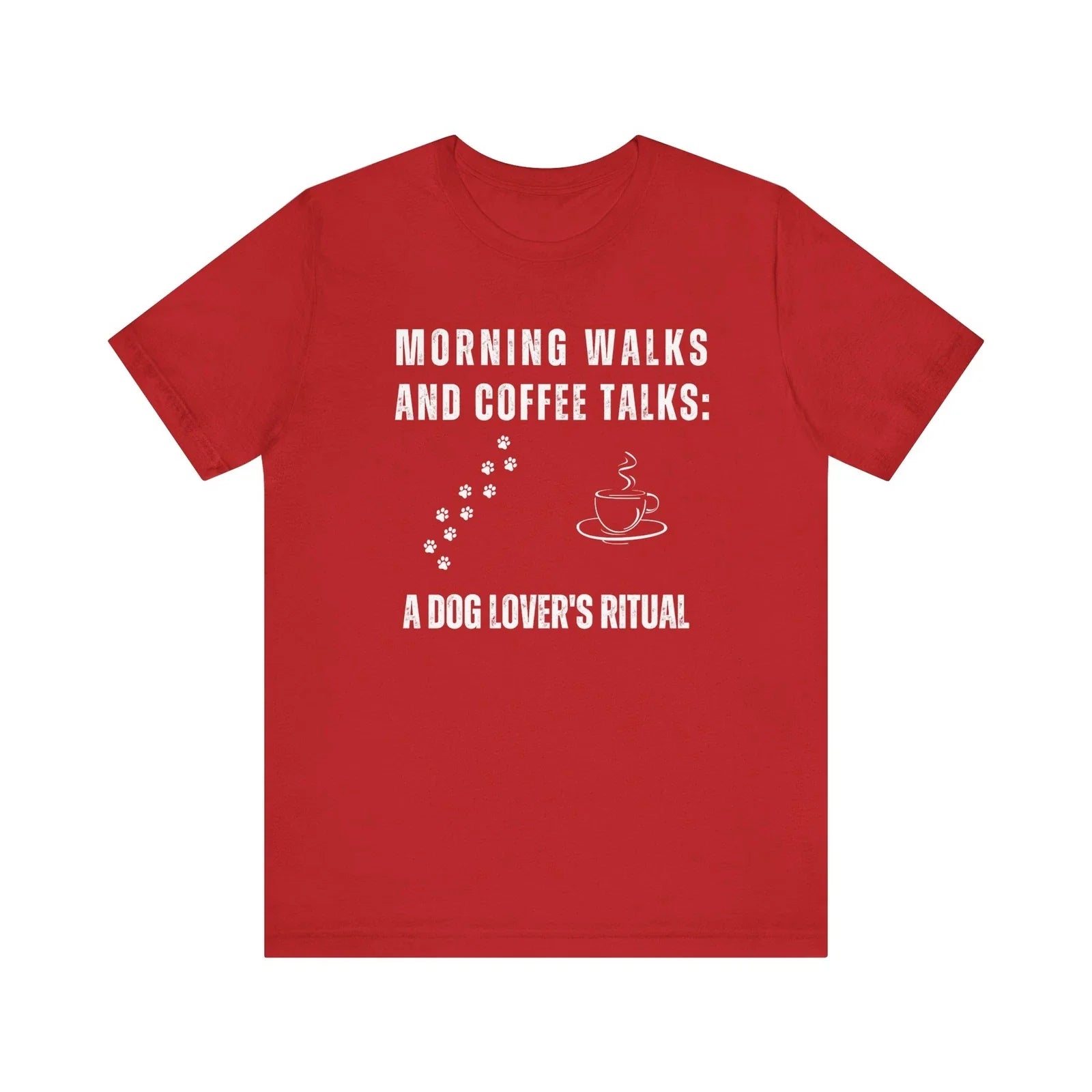 Morning Walks and Coffee Talks Dog Lover T-Shirt - Dog Lover Gift Unisex T-shirt, Sweatshirt, Hoodie, Long Sleeve Tee - T-Shirt, Sweatshirt, Hoodie