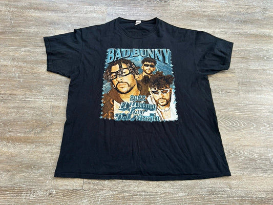 Bad Bunny 2022 Concert T Shirt Double Sided Cities El ltimo Tour Del Mundo XL Unisex T-shirt, Sweatshirt, Hoodie, Long Sleeve Tee - T-Shirt, Sweatshirt, Hoodie