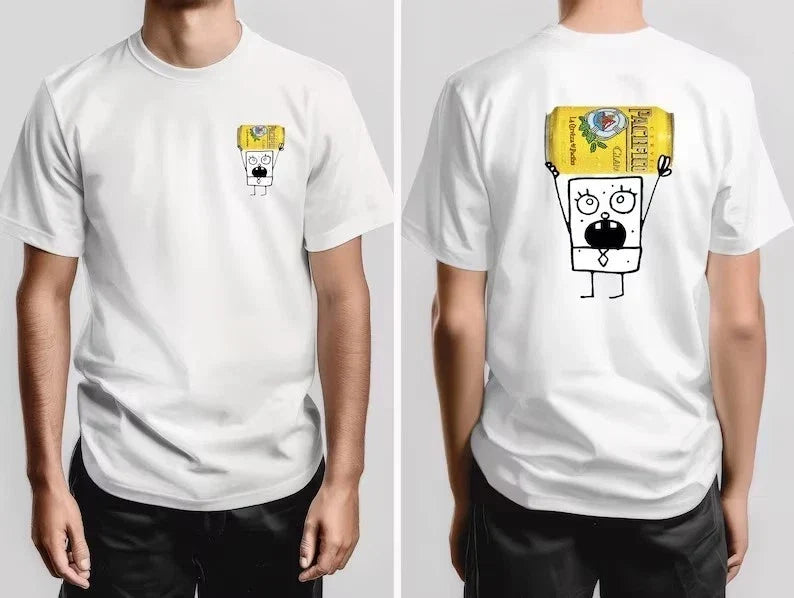 Doodlebobb Pacificoo Double Sided Funny Cartoon Shirt Unisex T-shirt, Sweatshirt, Hoodie, Long Sleeve Tee - T-Shirt, Sweatshirt, Hoodie