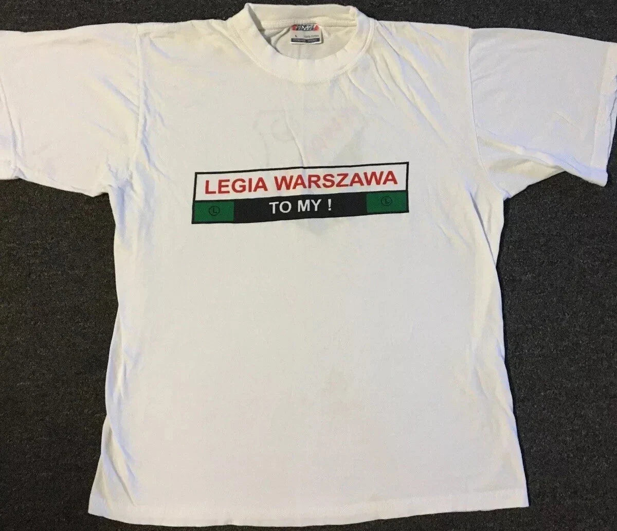 Vtg 90s Legia Warsaw Faded Football Shirt S Poland World Cup FIFA FC Flag Grunge Unisex T-shirt, Sweatshirt, Hoodie, Long Sleeve Tee - T-Shirt, Sweatshirt, Hoodie