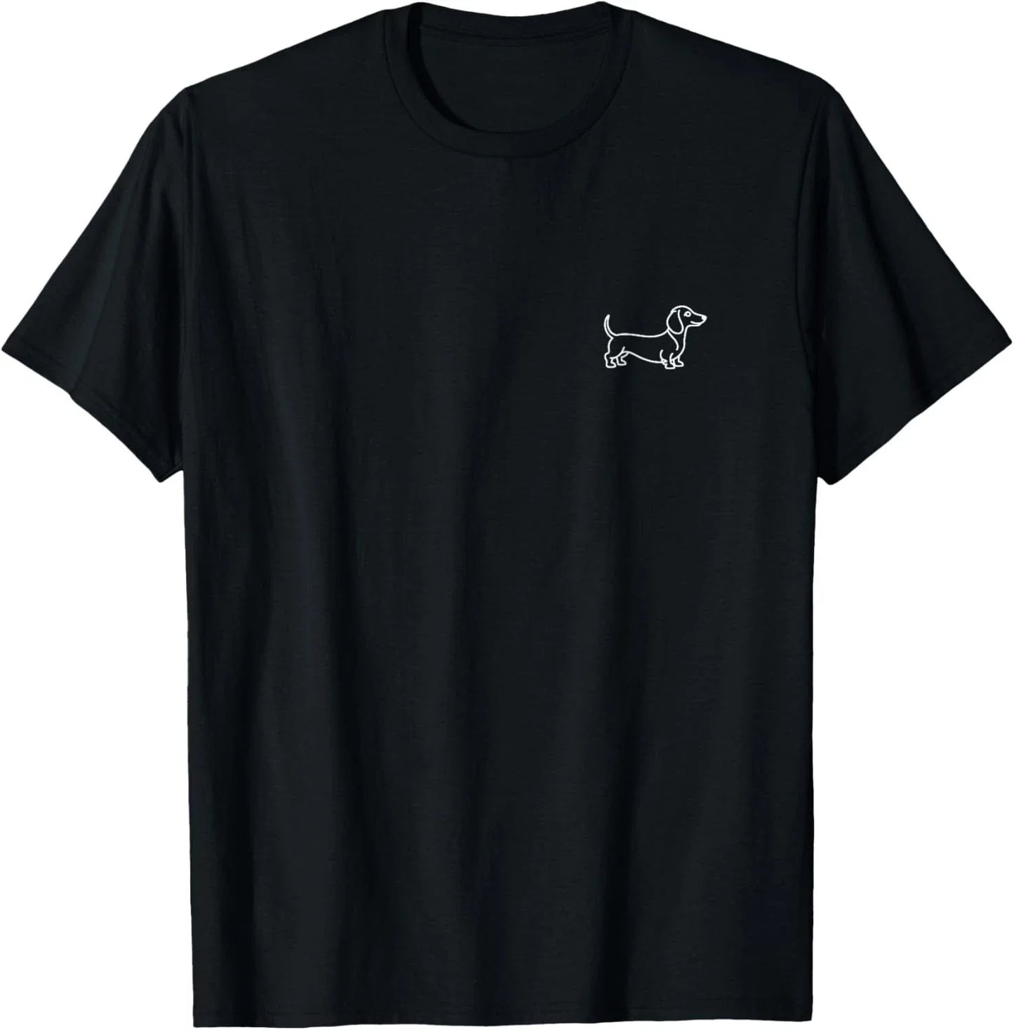 Dachshund Wiener Dog Minimalist Badge Patch Line Art T-Shirt Unisex T-shirt, Sweatshirt, Hoodie, Long Sleeve Tee - T-Shirt, Sweatshirt, Hoodie