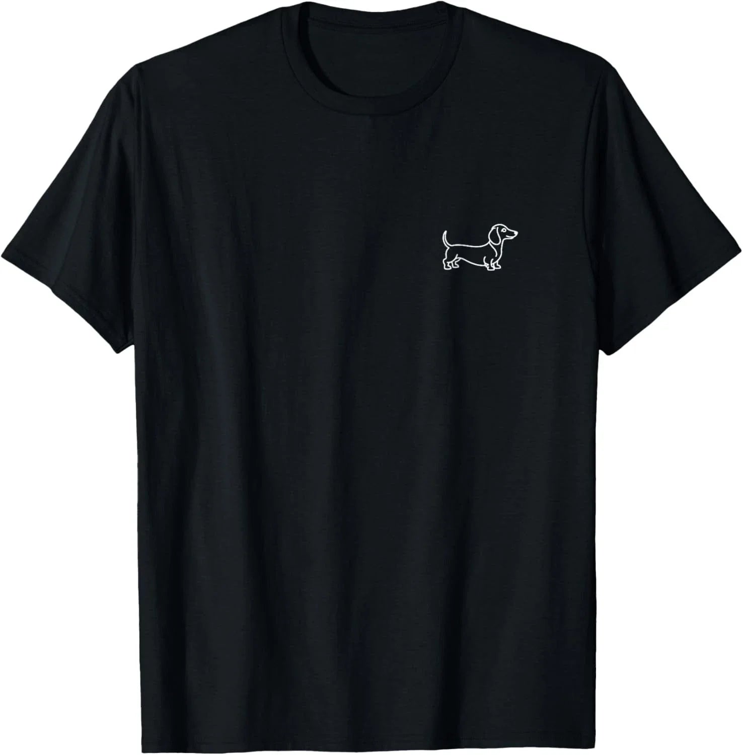 Dachshund Wiener Dog Minimalist Badge Patch Line Art T-Shirt Unisex T-shirt, Sweatshirt, Hoodie, Long Sleeve Tee - T-Shirt, Sweatshirt, Hoodie
