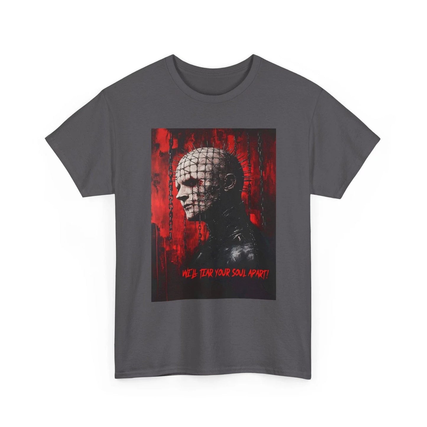 Pinhead Horror Portrait Tee, Hellraiser Inspired T-Shirt, Pinhead Quotes Tee Unisex T-shirt, Sweatshirt, Hoodie, Long Sleeve Tee - T-Shirt, Sweatshirt, Hoodie