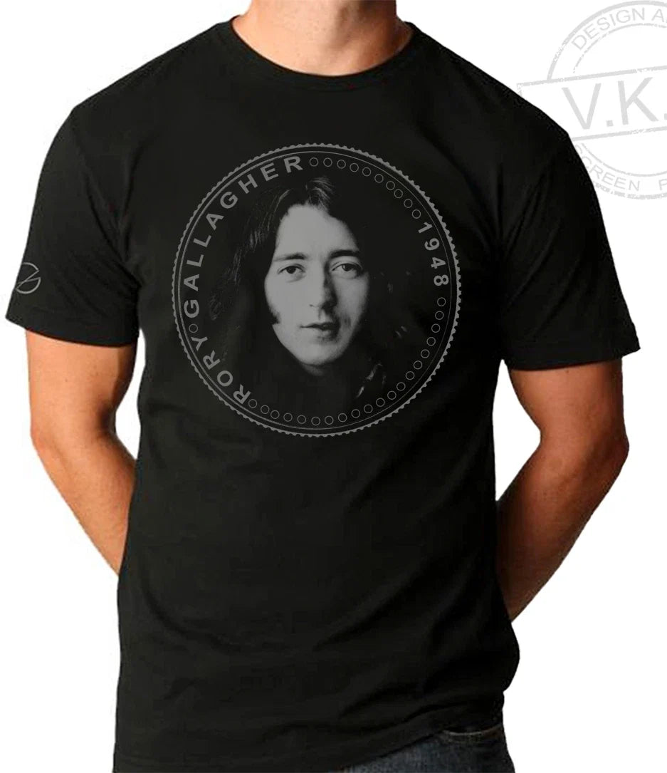 RORY GALLAGHER Irish guitar hero Cool Coin T shirt by V.K.G. Unisex T-shirt, Sweatshirt, Hoodie, Long Sleeve Tee - T-Shirt, Sweatshirt, Hoodie
