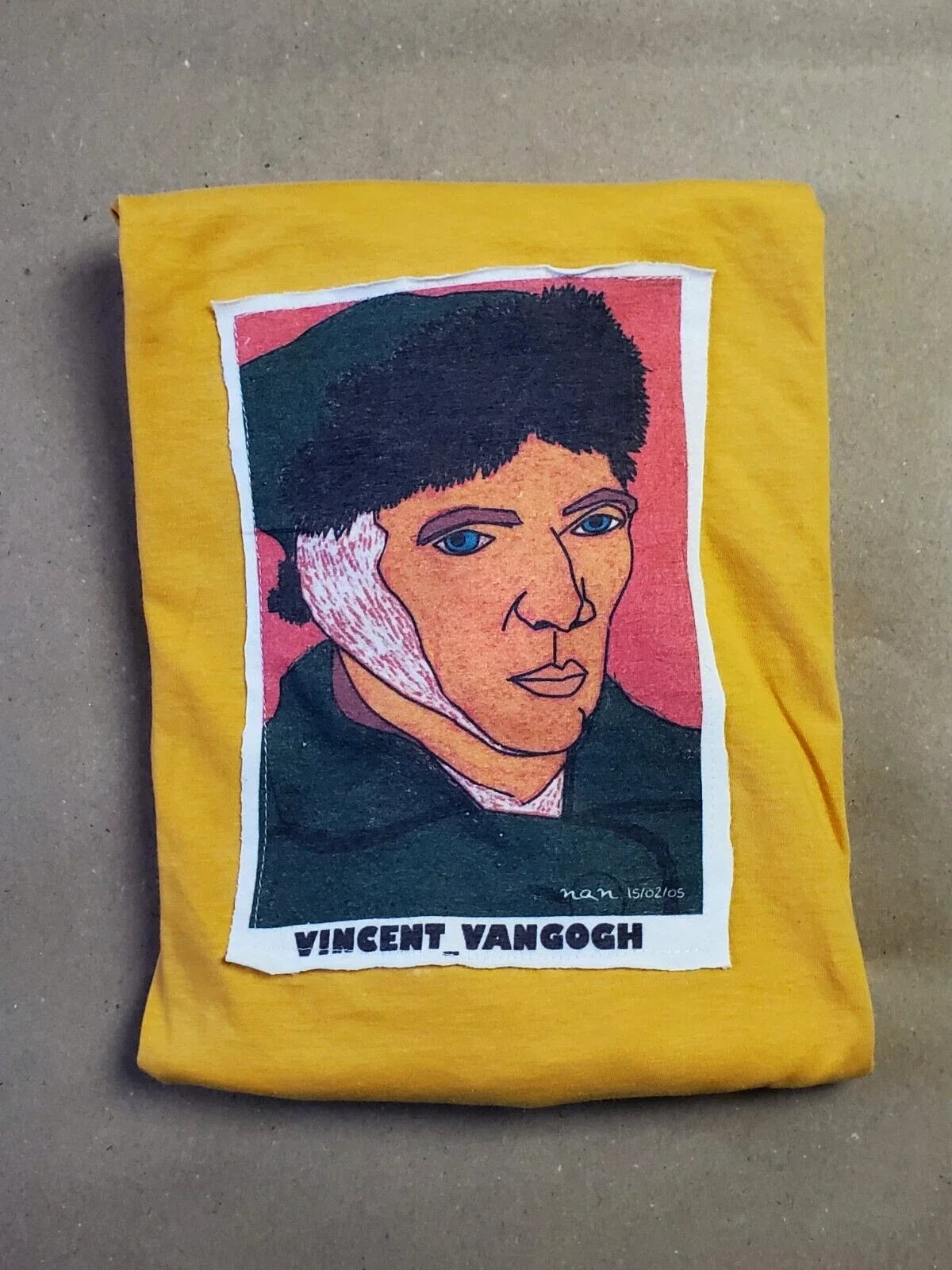 Vincent Van Gogh Self Portrait with Bandaged Ear Parody Pop Art T-Shirt Large Unisex T-shirt, Sweatshirt, Hoodie, Long Sleeve Tee - T-Shirt, Sweatshirt, Hoodie