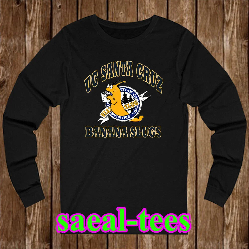UC Santa Cruz Banana Slugs Black Size S-2XL Unisex T-shirt, Sweatshirt, Hoodie, Long Sleeve Tee - T-Shirt, Sweatshirt, Hoodie