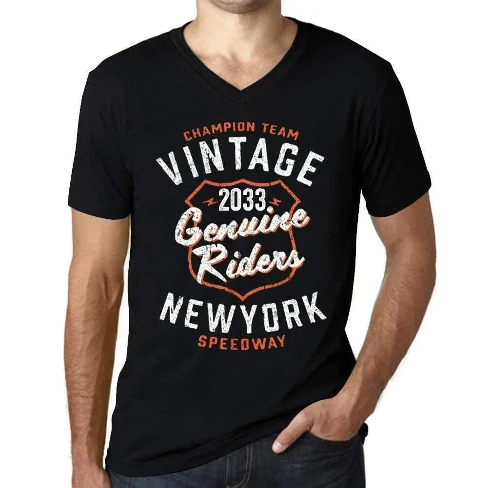 Men's Graphic T-Shirt V Neck New York Genuine Riders 2033 Eco-Friendly Limited Unisex T-shirt, Sweatshirt, Hoodie, Long Sleeve Tee - T-Shirt, Sweatshirt, Hoodie