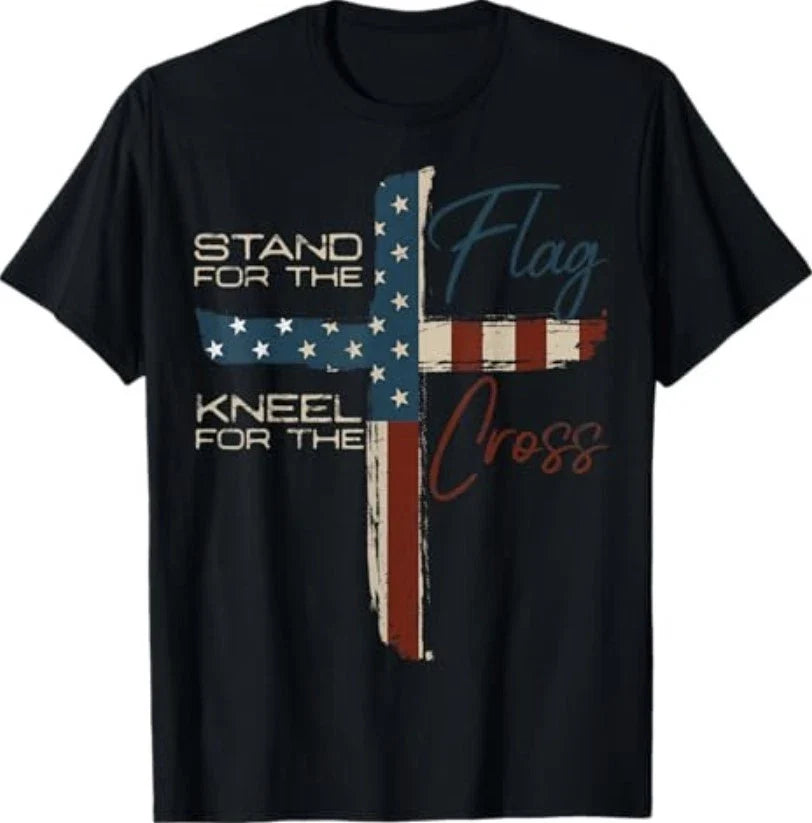 USA Flag Religious Quote 4th of July Christian Faith T-Shirt Unisex T-shirt, Sweatshirt, Hoodie, Long Sleeve Tee - T-Shirt, Sweatshirt, Hoodie