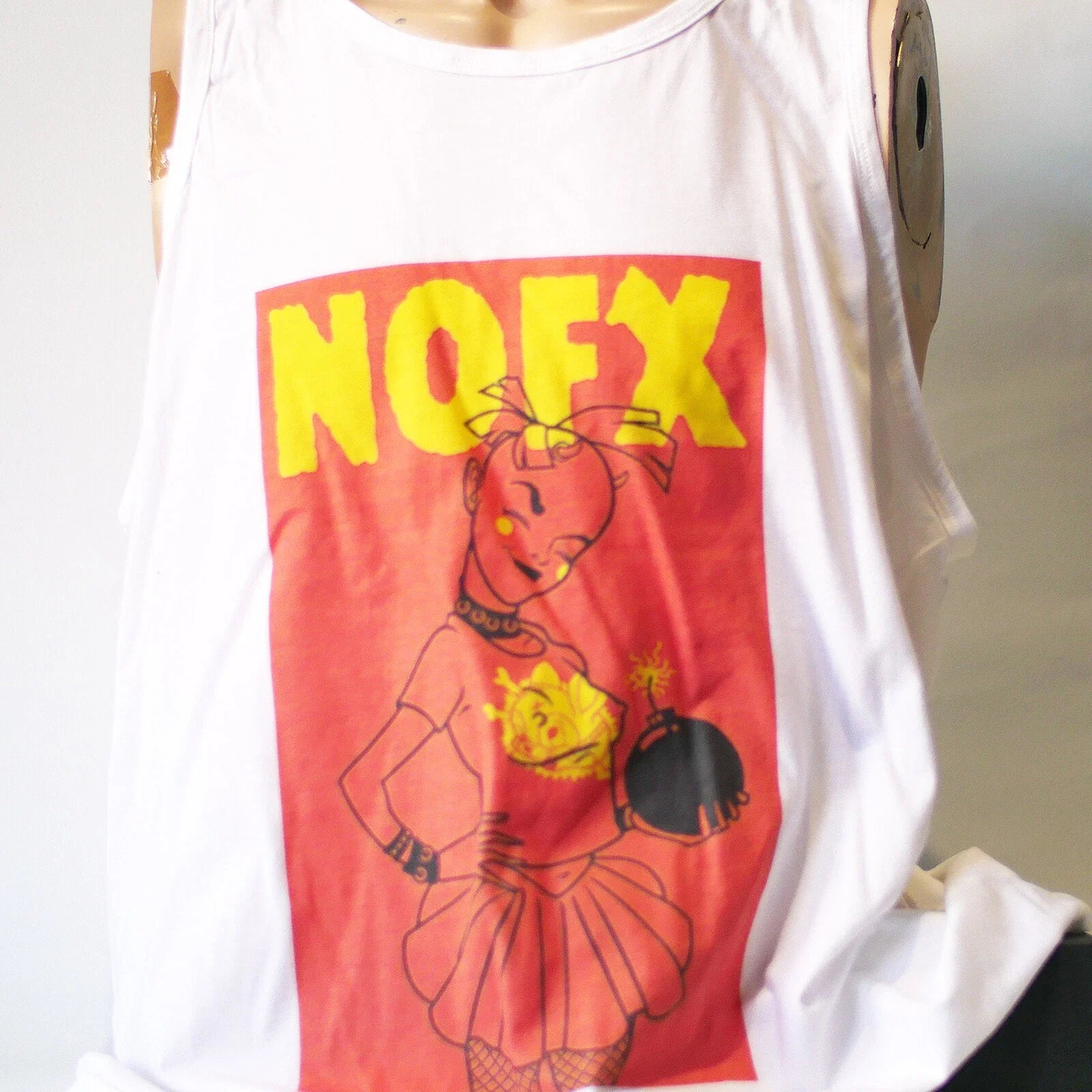 NOFX Hardcore Punk Rock T-shirt Sleeveless Vest Top White Unisex S-2XL Unisex T-shirt, Sweatshirt, Hoodie, Long Sleeve Tee - T-Shirt, Sweatshirt, Hoodie