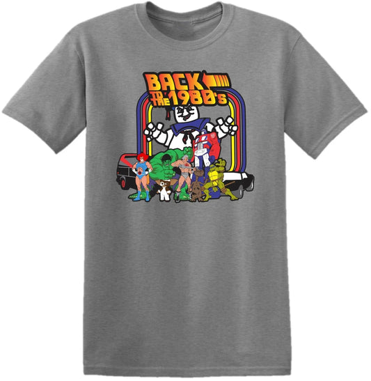 Back to the 80's icon t-shirt Superheroes cartoon character Retro Kids Men Top Unisex T-shirt, Sweatshirt, Hoodie, Long Sleeve Tee - T-Shirt, Sweatshirt, Hoodie