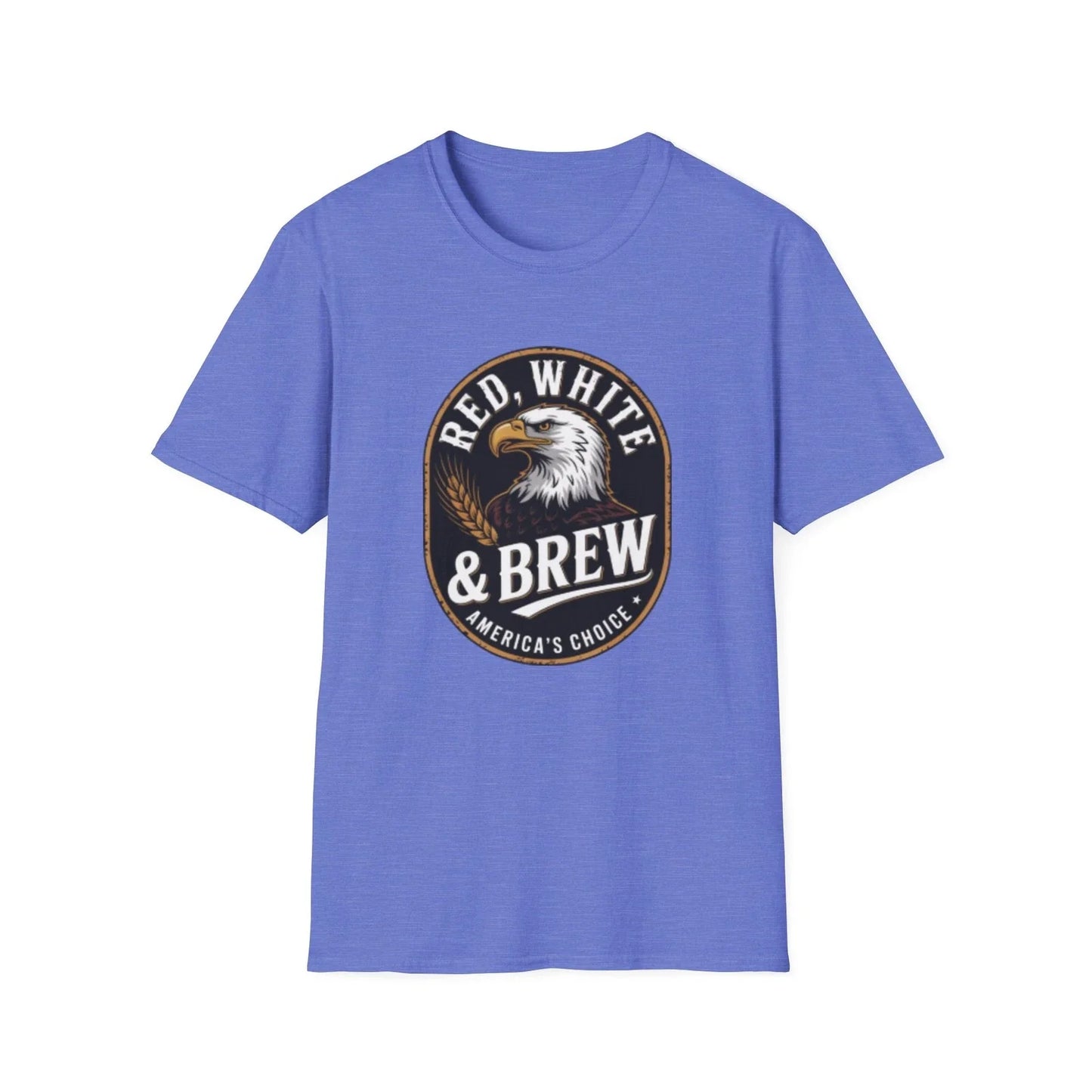 -Red White & Brew eagle logo T-Shirt | Americana coffee design Unisex T-shirt, Sweatshirt, Hoodie, Long Sleeve Tee - T-Shirt, Sweatshirt, Hoodie