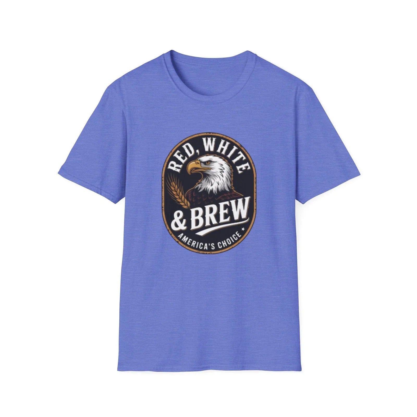 -Red White & Brew eagle logo T-Shirt | Americana coffee design Unisex T-shirt, Sweatshirt, Hoodie, Long Sleeve Tee - T-Shirt, Sweatshirt, Hoodie