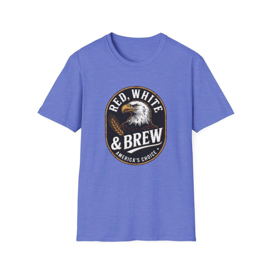 -Red White & Brew eagle logo T-Shirt | Americana coffee design Unisex T-shirt, Sweatshirt, Hoodie, Long Sleeve Tee - T-Shirt, Sweatshirt, Hoodie