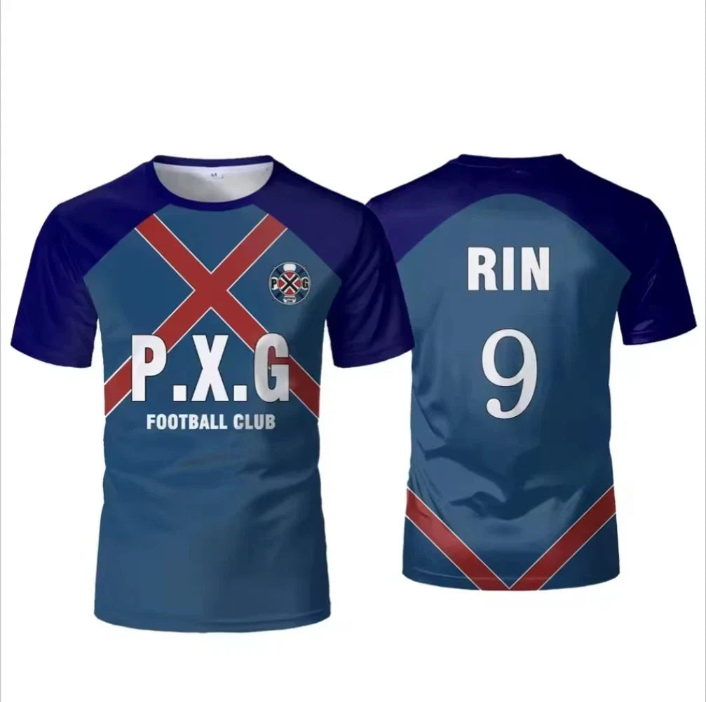 Blue Lock Anime Trikot l P.X.G Team Rin Shidou Trikot  Fuball & Cosplay PXG Unisex T-shirt, Sweatshirt, Hoodie, Long Sleeve Tee - T-Shirt, Sweatshirt, Hoodie