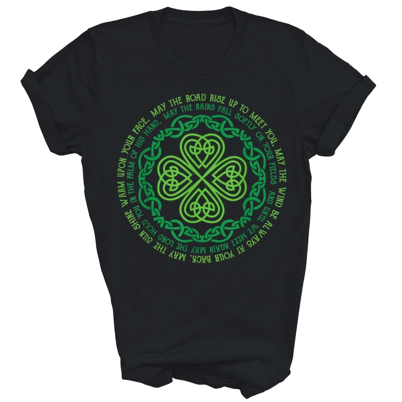 Irish Blessing Celtic Knot 4 Leaf Clover Luck Unisex Shirt Gift Unisex T-shirt, Sweatshirt, Hoodie, Long Sleeve Tee - T-Shirt, Sweatshirt, Hoodie