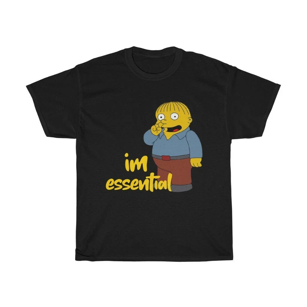 Funny Ralph Wiggum picking nose I'm essential Tee Simpsons ralphie bart homer Unisex T-shirt, Sweatshirt, Hoodie, Long Sleeve Tee - T-Shirt, Sweatshirt, Hoodie