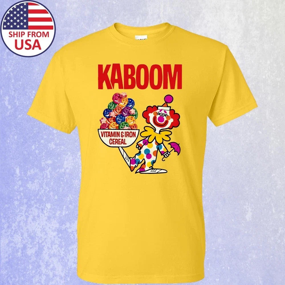KABOOM CEREAL Men's Size S-5XL Unisex T-shirt, Sweatshirt, Hoodie, Long Sleeve Tee - T-Shirt, Sweatshirt, Hoodie