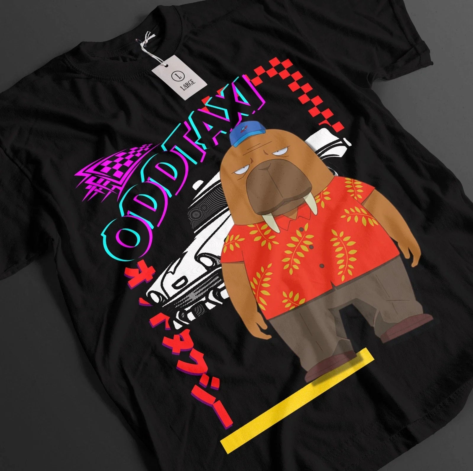 Odd Taxi Shirt Odokawa Tshirt Goriki T-Shirt Shirakawa Top Kakihana Anime Tee Unisex T-shirt, Sweatshirt, Hoodie, Long Sleeve Tee - T-Shirt, Sweatshirt, Hoodie