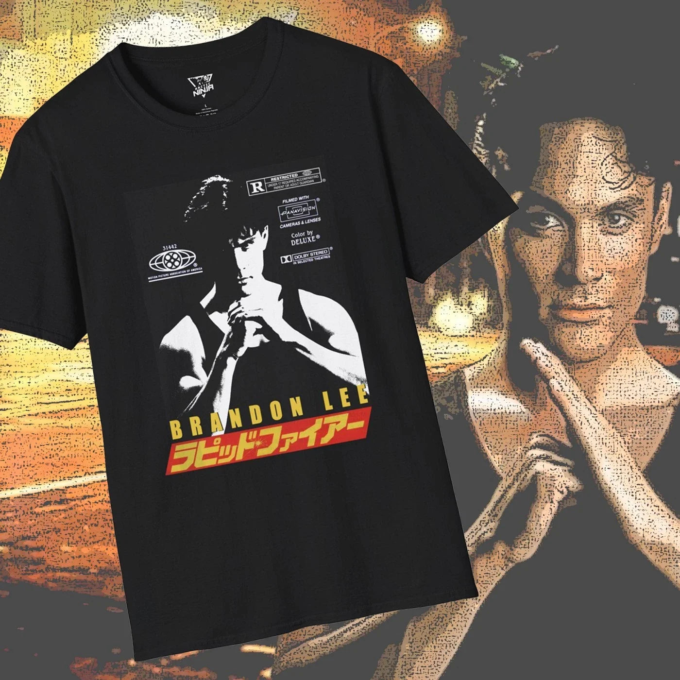 Brandon Lee Rapid Fire Shirt Japanese Style Classic Martial Arts Film Unisex T-shirt, Sweatshirt, Hoodie, Long Sleeve Tee - T-Shirt, Sweatshirt, Hoodie