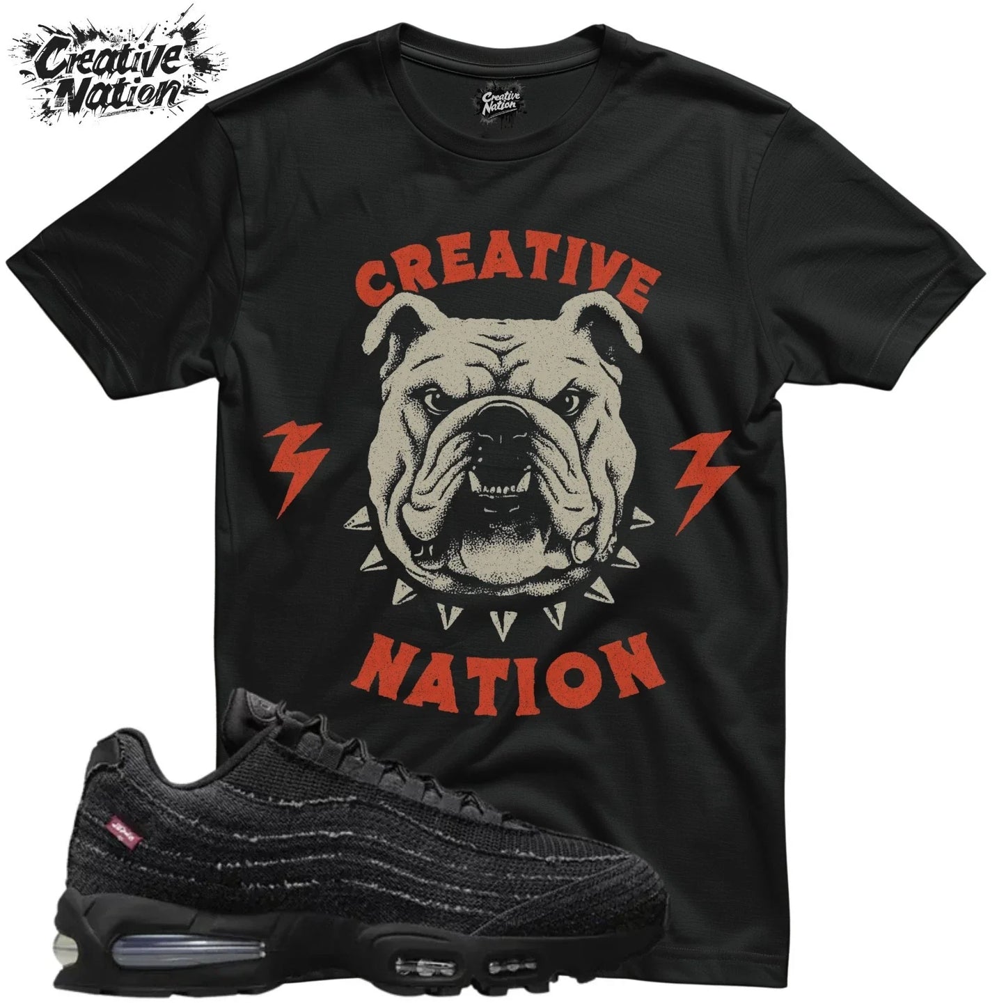 Shirt To Match Air Max 95 OG Black Unisex Tee Sneaker Shirt Bulldog Shirt Unisex T-shirt, Sweatshirt, Hoodie, Long Sleeve Tee - T-Shirt, Sweatshirt, Hoodie