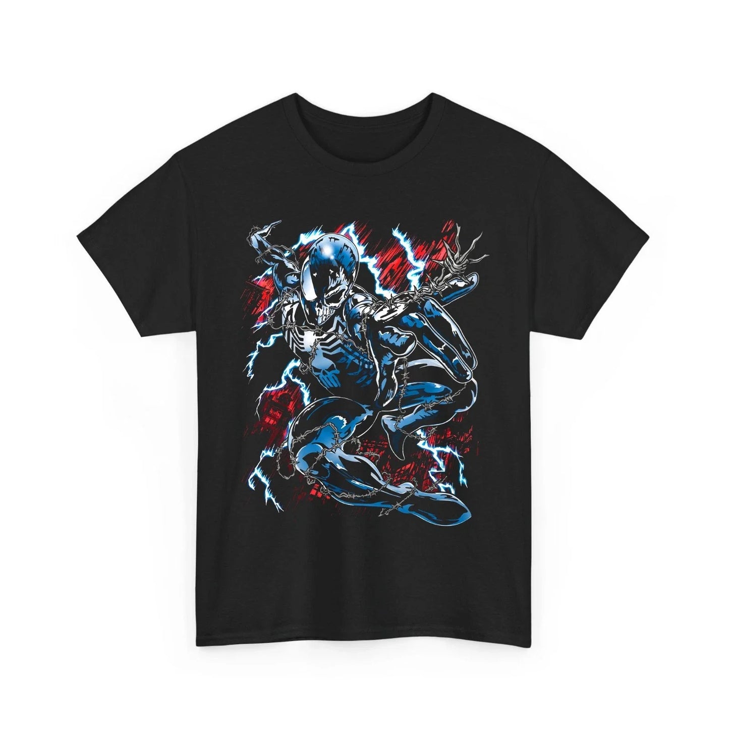 Men's Dark Monster Graphic T-Shirt Lightning Barbed Wire Gothic Comic Hero Tee Unisex T-shirt, Sweatshirt, Hoodie, Long Sleeve Tee - T-Shirt, Sweatshirt, Hoodie