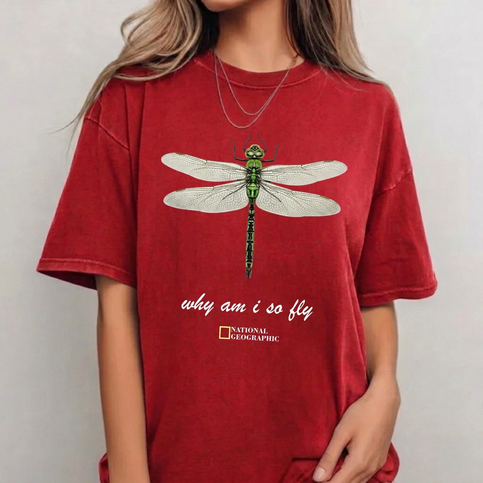 Why Am I So Fly Funny Dragonfly T-Shirt National Geographic Nature Lovers Top Unisex T-shirt, Sweatshirt, Hoodie, Long Sleeve Tee - T-Shirt, Sweatshirt, Hoodie