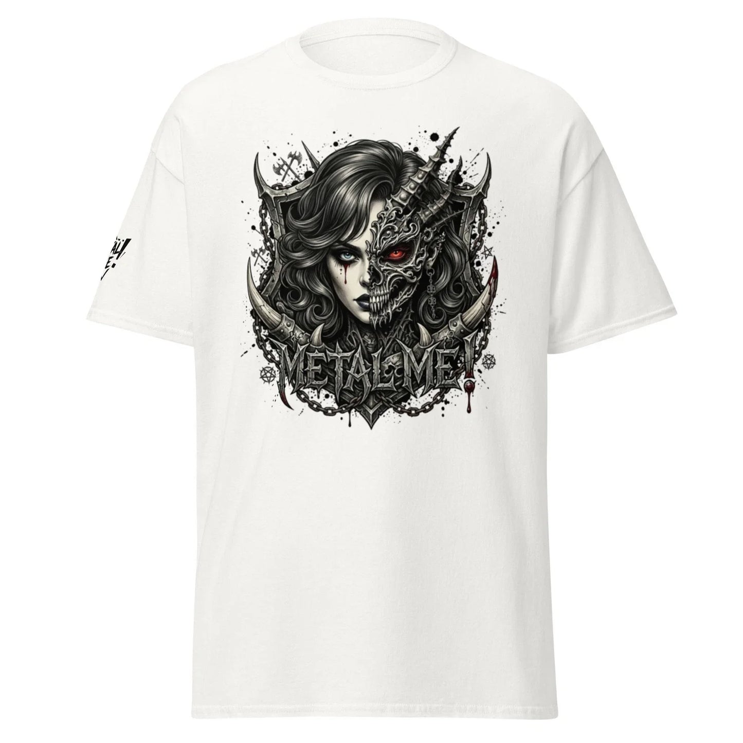 T-shirt Graphique "Split Face"  Metal & Gothique, dark fantasy, heavy metal Unisex T-shirt, Sweatshirt, Hoodie, Long Sleeve Tee - T-Shirt, Sweatshirt, Hoodie
