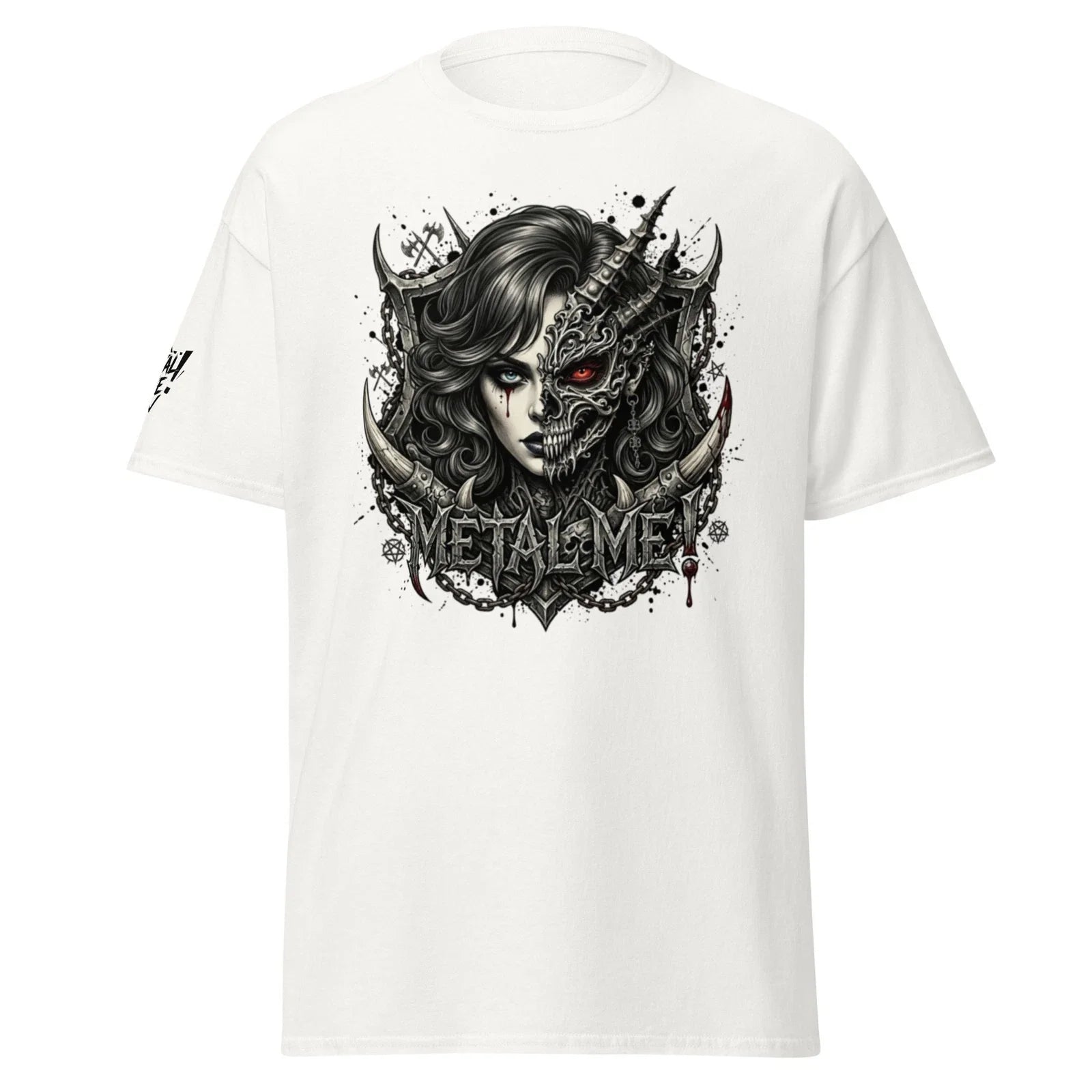T-shirt Graphique "Split Face"  Metal & Gothique, dark fantasy, heavy metal Unisex T-shirt, Sweatshirt, Hoodie, Long Sleeve Tee - T-Shirt, Sweatshirt, Hoodie
