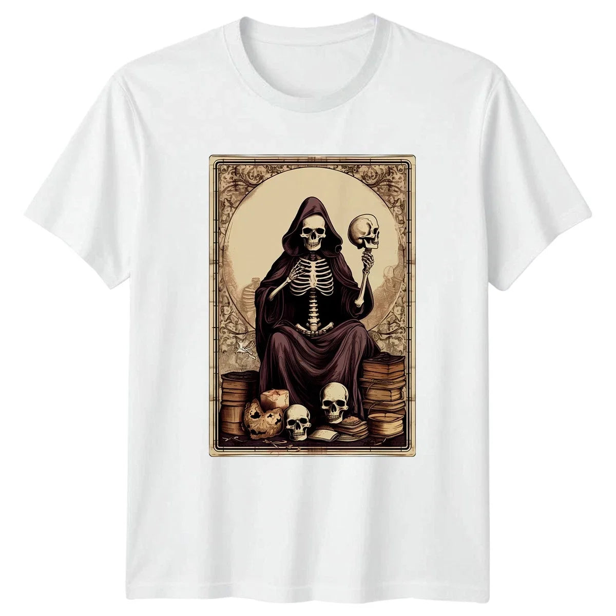 Seek Knowledge From The Reaper T-Shirt Gothic Grim Reaper Dark Art Birthday Unisex T-shirt, Sweatshirt, Hoodie, Long Sleeve Tee - T-Shirt, Sweatshirt, Hoodie