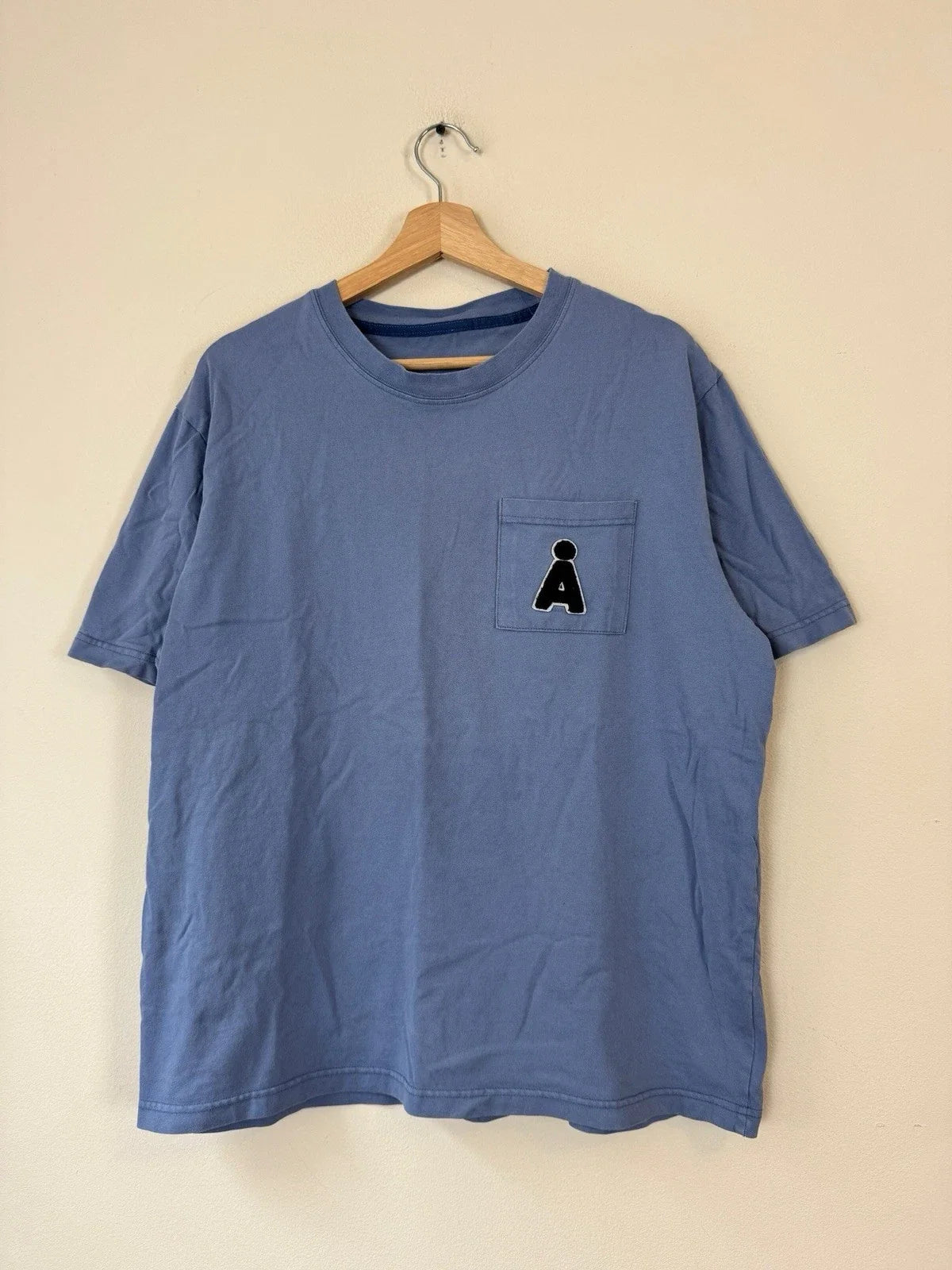 Aland Front Pocket Simple Blue Tee Shirt - Large Unisex T-shirt, Sweatshirt, Hoodie, Long Sleeve Tee - T-Shirt, Sweatshirt, Hoodie