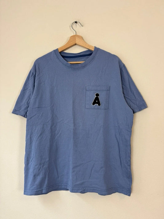 Aland Front Pocket Simple Blue Tee Shirt - Large Unisex T-shirt, Sweatshirt, Hoodie, Long Sleeve Tee - T-Shirt, Sweatshirt, Hoodie