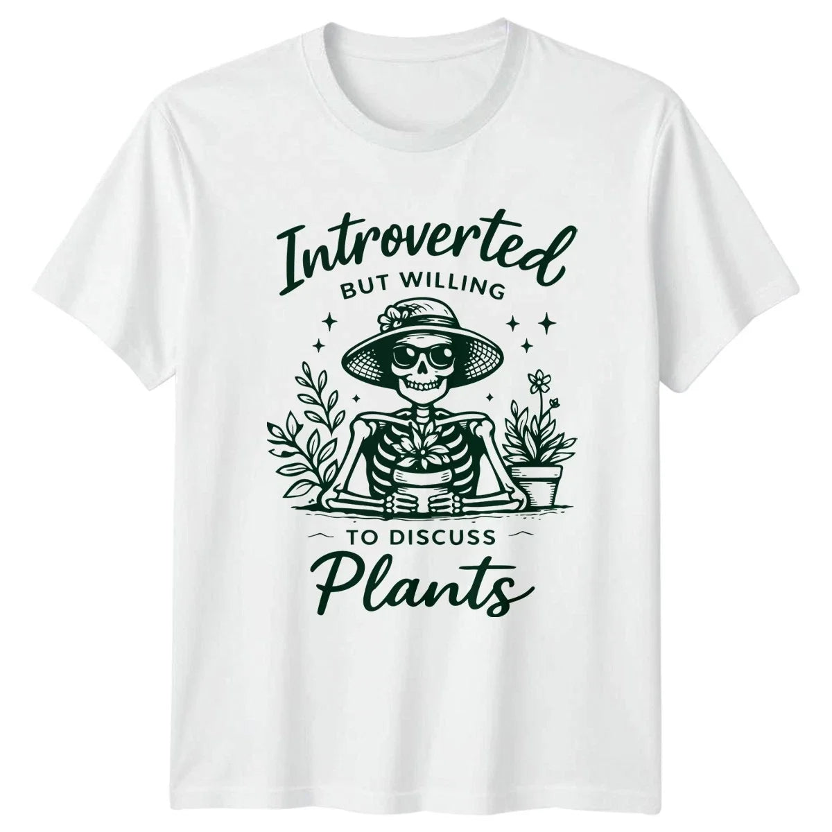 Introverted But Willing To Discuss Womens T-Shirt Indoor Plants Gardening Unisex T-shirt, Sweatshirt, Hoodie, Long Sleeve Tee - T-Shirt, Sweatshirt, Hoodie