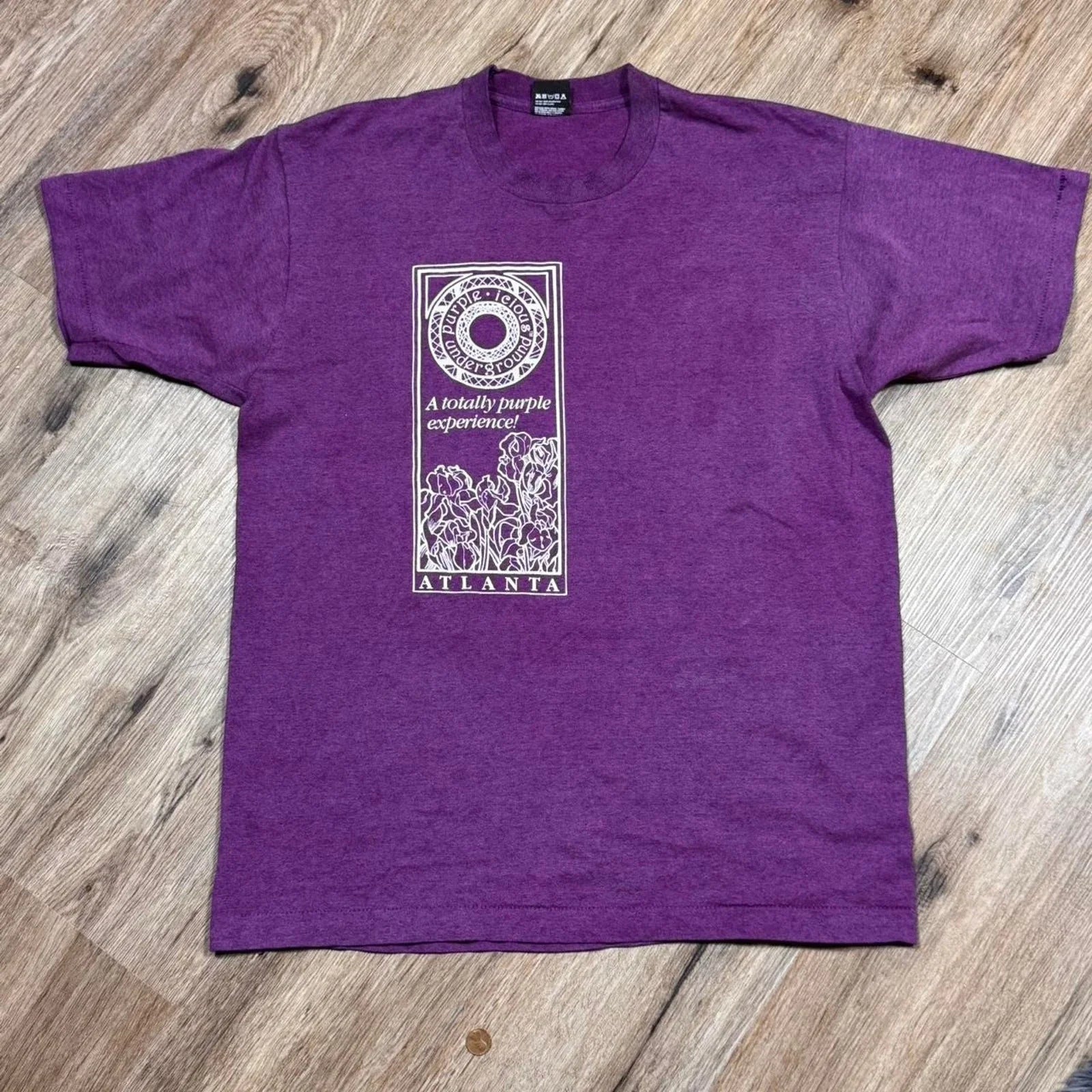 Vtg 90s Underground Atlanta Purple-icious Tee Screen Stars XL USA ATL Very Rare Unisex T-shirt, Sweatshirt, Hoodie, Long Sleeve Tee - T-Shirt, Sweatshirt, Hoodie