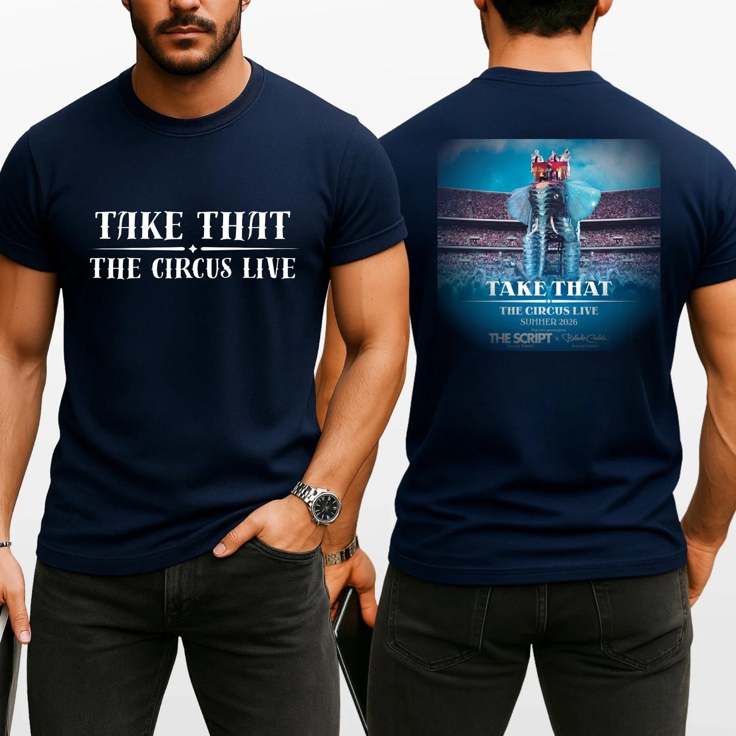 Take That Tour Shirt 2026 | The Circus Live Concert Tee Unisex T-shirt, Sweatshirt, Hoodie, Long Sleeve Tee - T-Shirt, Sweatshirt, Hoodie