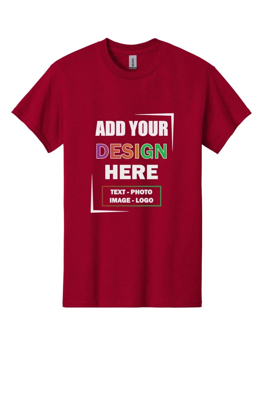 Personalized Customized Gildan Men's T-Shirt Your Business Logo Text Designs USA Unisex T-shirt, Sweatshirt, Hoodie, Long Sleeve Tee - T-Shirt, Sweatshirt, Hoodie