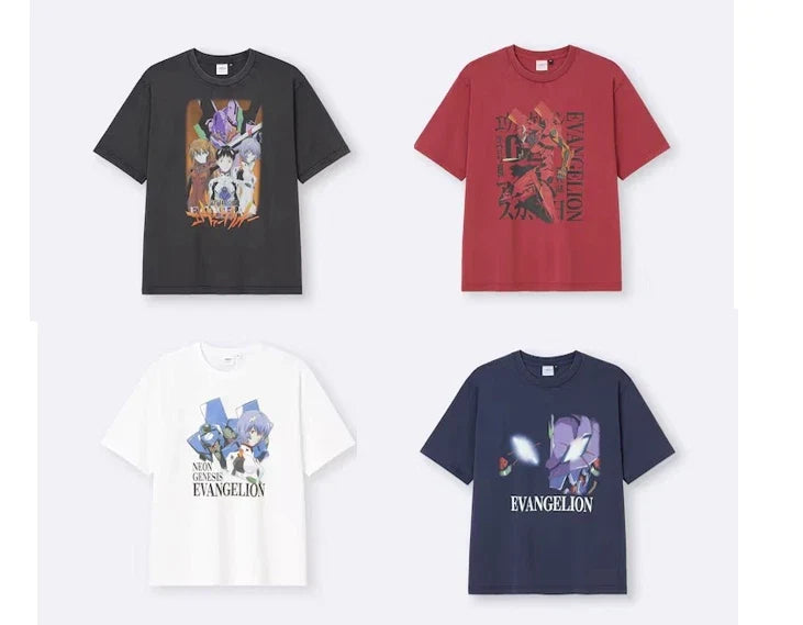 PSL GU x EVANGELION Graphic T-shirts Short Sleeve Japan limited XS-3XL NEW 2026 Unisex T-shirt, Sweatshirt, Hoodie, Long Sleeve Tee - T-Shirt, Sweatshirt, Hoodie