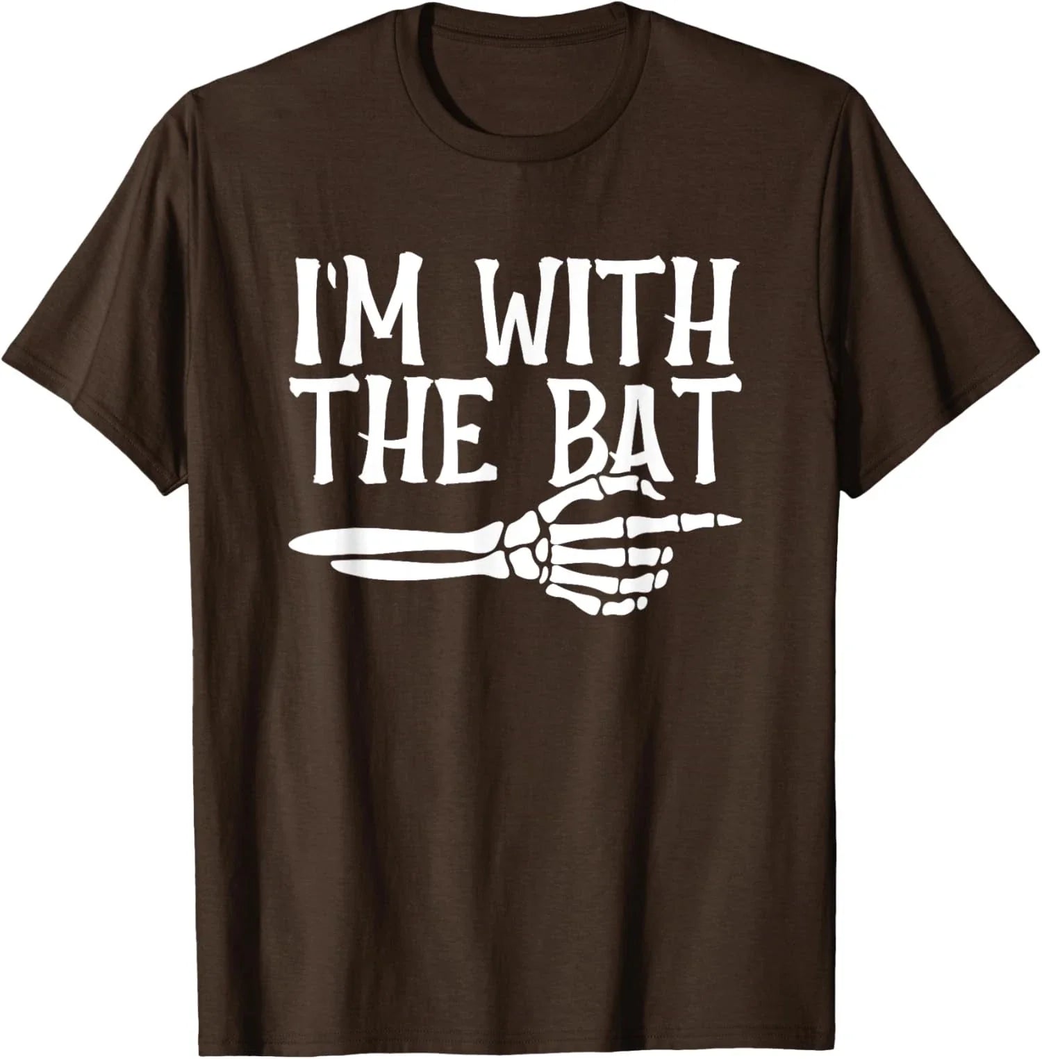 With The Bat Funny Matching Couple Lazy Halloween Unisex T-Shirt Unisex T-shirt, Sweatshirt, Hoodie, Long Sleeve Tee - T-Shirt, Sweatshirt, Hoodie