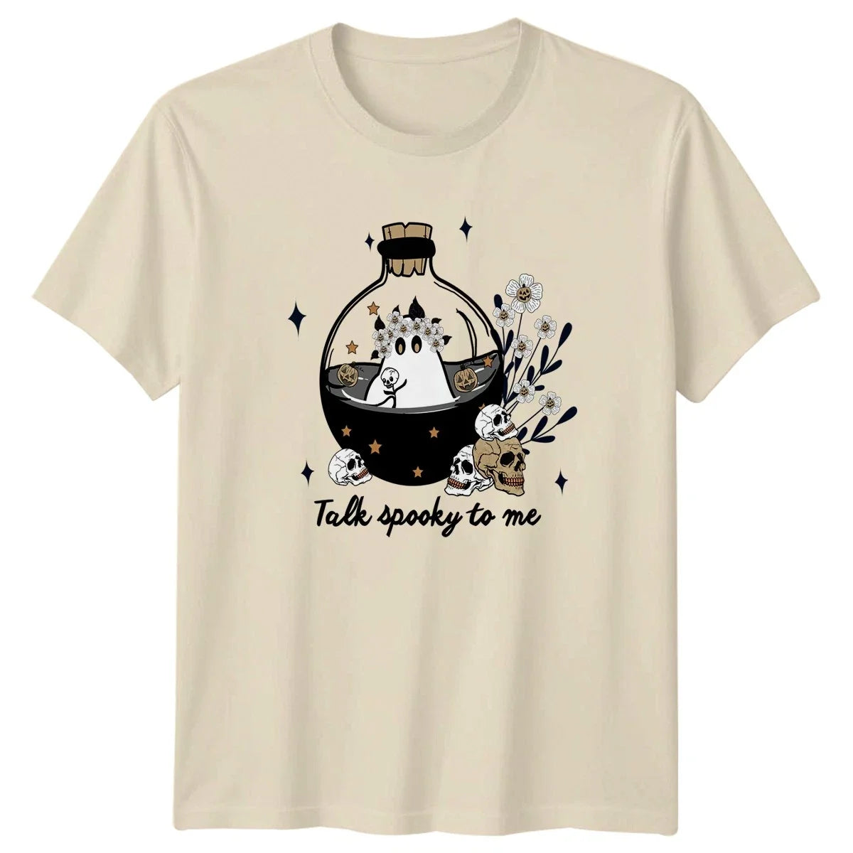 Talk Spooky To Me Womens T-Shirt Cute Ghost Halloween Halloween Gift For Her Unisex T-shirt, Sweatshirt, Hoodie, Long Sleeve Tee - T-Shirt, Sweatshirt, Hoodie