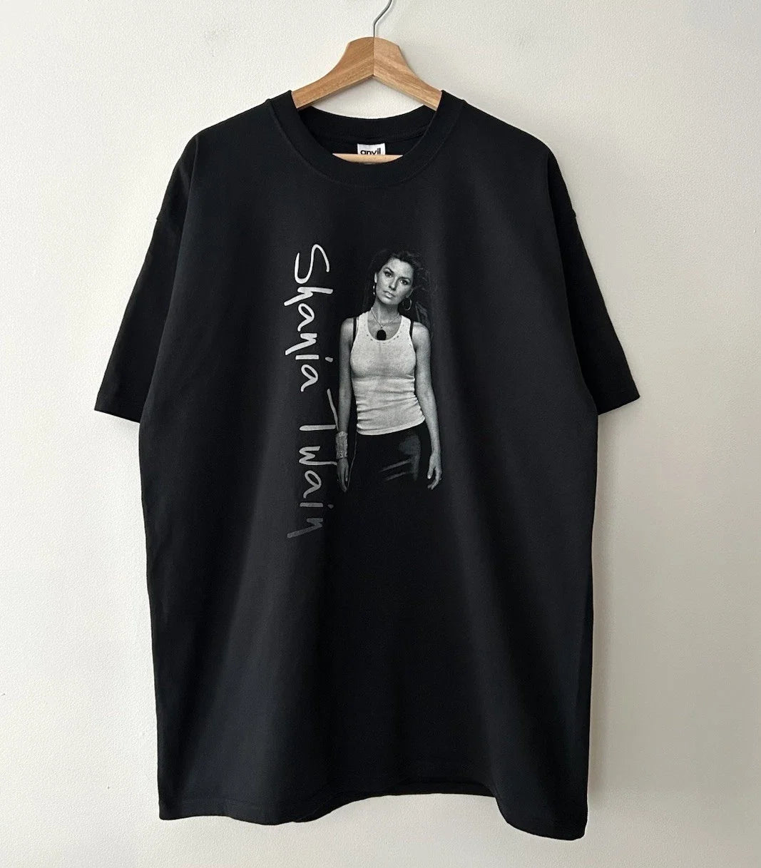 Vintage Shania Twain Tour Y2K Country Rock Pop T Shirt Black Mens Size XL Unisex T-shirt, Sweatshirt, Hoodie, Long Sleeve Tee - T-Shirt, Sweatshirt, Hoodie