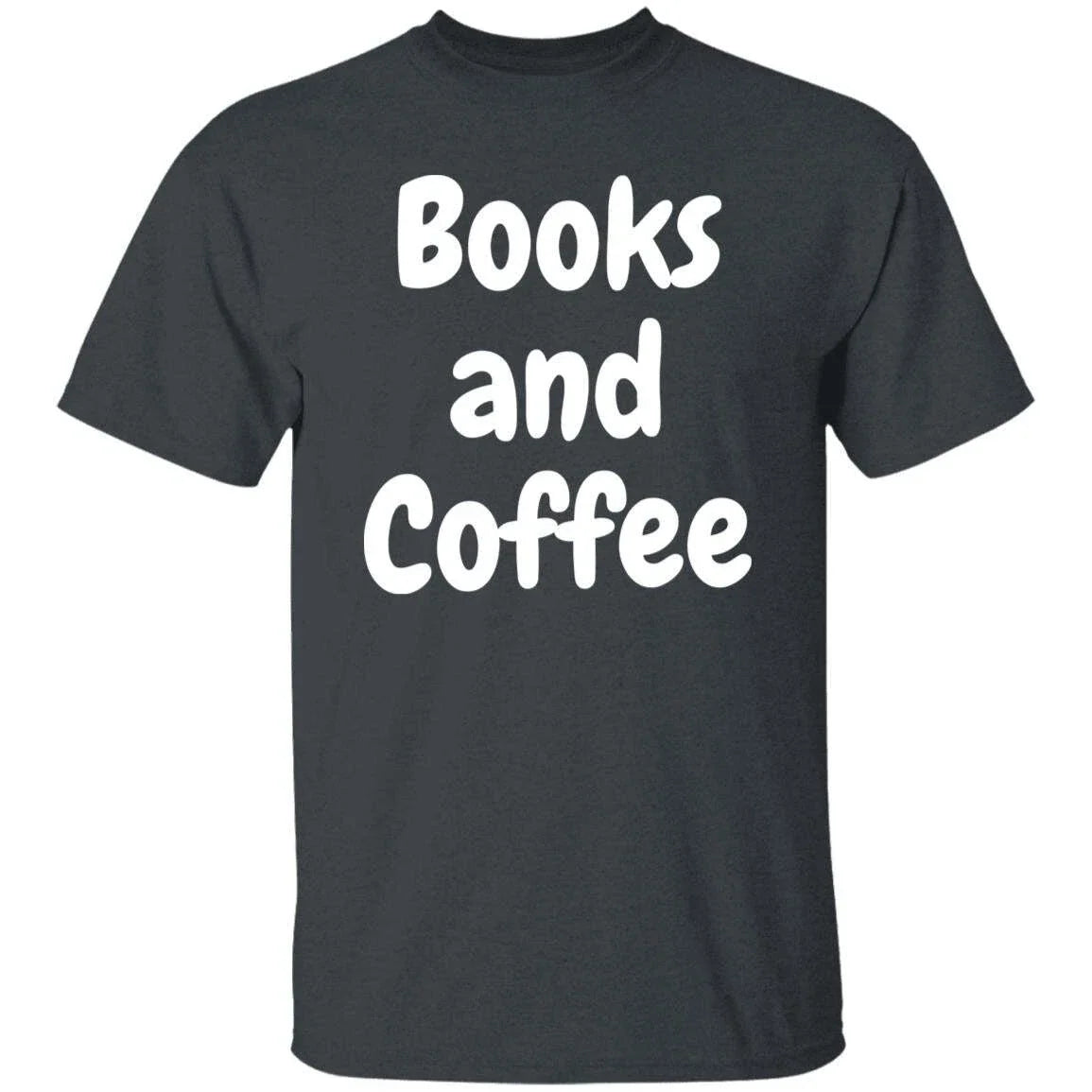 Books and Coffee Reader Black Dark Heather Navy - Adult & Kids T-Shirts, Sweatshirts & Hoodies apparel design preview 1