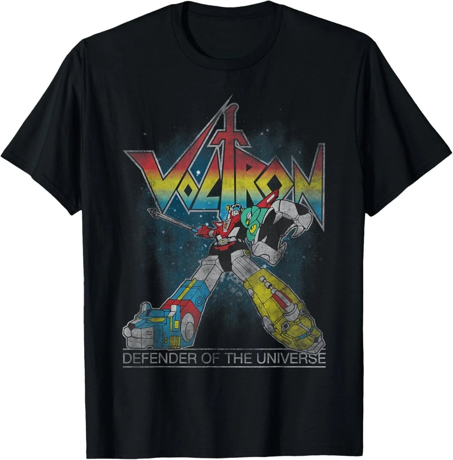 Voltron Retro Defender Rainbow Graphic T-Shirt Unisex T-shirt, Sweatshirt, Hoodie, Long Sleeve Tee - T-Shirt, Sweatshirt, Hoodie