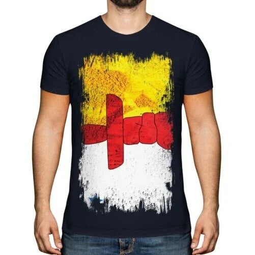 Nunavut Grunge Flag Men's T-Shirt Gift Shirt Clothing Jersey Unisex T-shirt, Sweatshirt, Hoodie, Long Sleeve Tee - T-Shirt, Sweatshirt, Hoodie