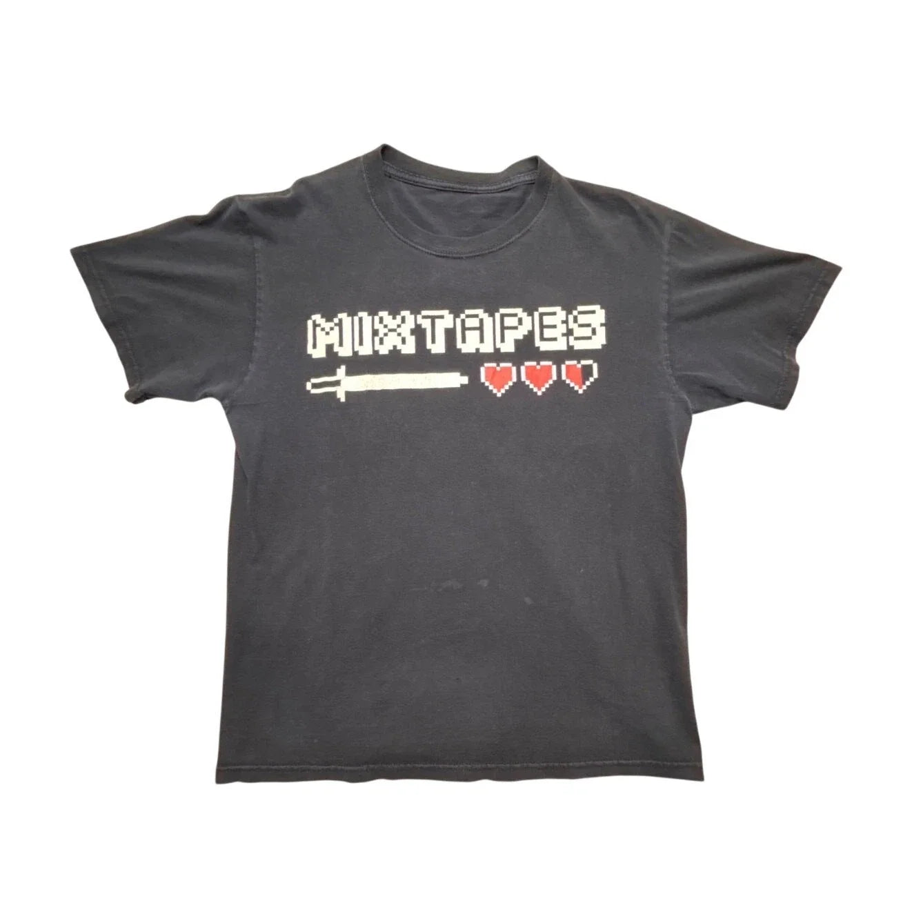 Vintage 2000s Mixtapes 8-Bit Pixel Art Retro Gaming Graphic T-Shirt M Unisex T-shirt, Sweatshirt, Hoodie, Long Sleeve Tee - T-Shirt, Sweatshirt, Hoodie