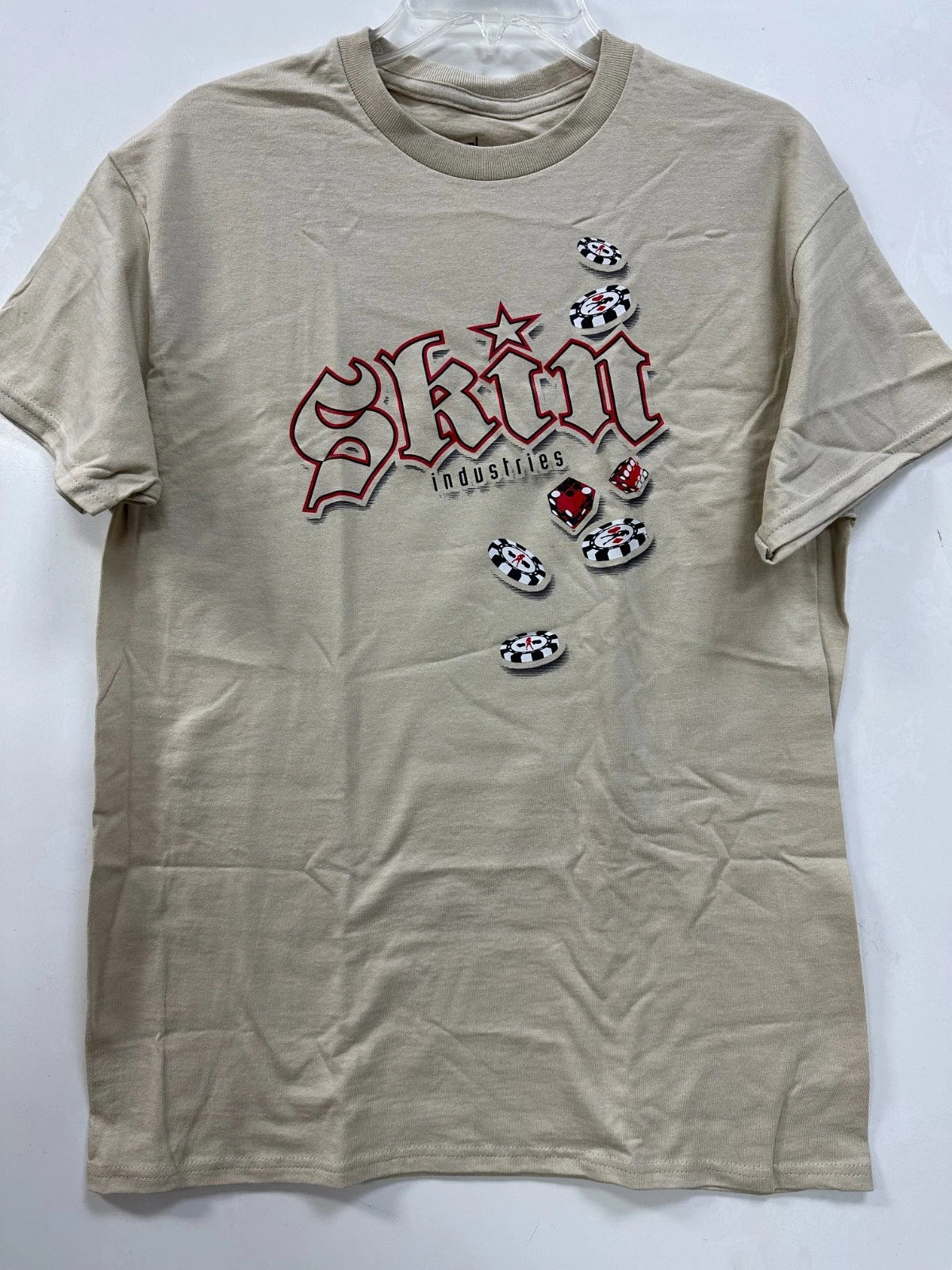 Skin Industries Men's T-Shirt "High Roller" Khaki Unisex T-shirt, Sweatshirt, Hoodie, Long Sleeve Tee - T-Shirt, Sweatshirt, Hoodie