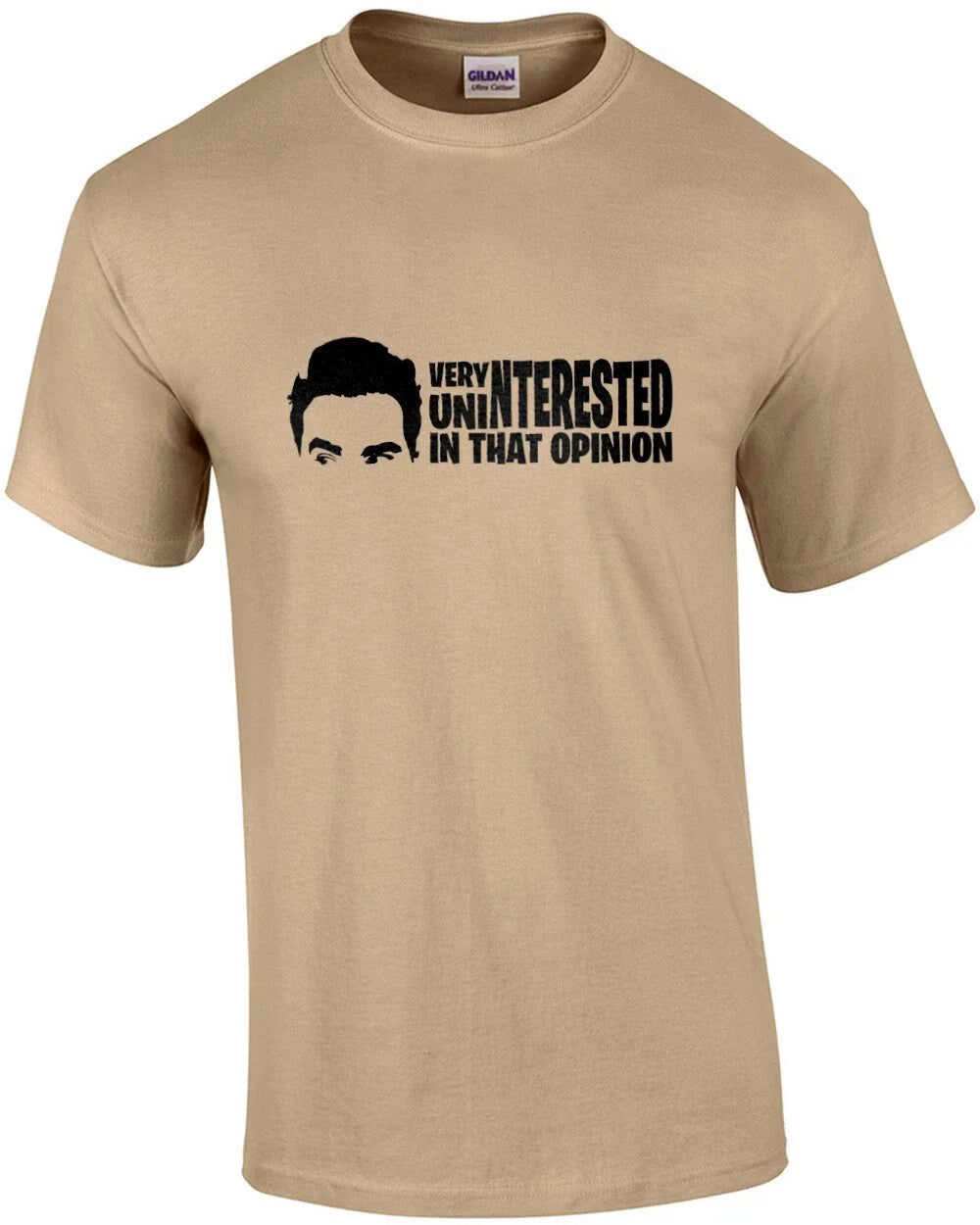 Very Uninterested In That Opinion David Rose Schitt's Creek Quote T-Shirt Unisex T-shirt, Sweatshirt, Hoodie, Long Sleeve Tee - T-Shirt, Sweatshirt, Hoodie