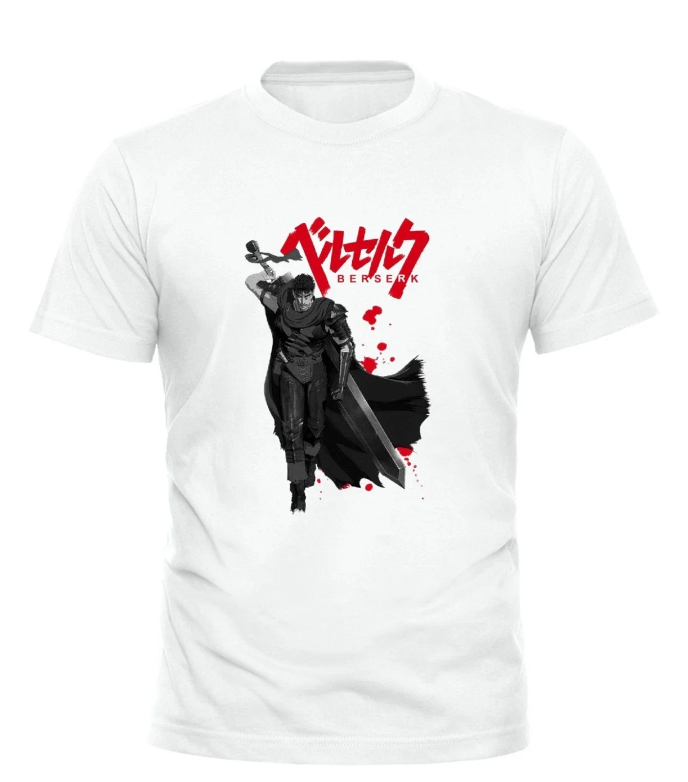 Berserk Guts Anime Manga T-Shirt Japanese Black Graphic all sizes unisex Unisex T-shirt, Sweatshirt, Hoodie, Long Sleeve Tee - T-Shirt, Sweatshirt, Hoodie