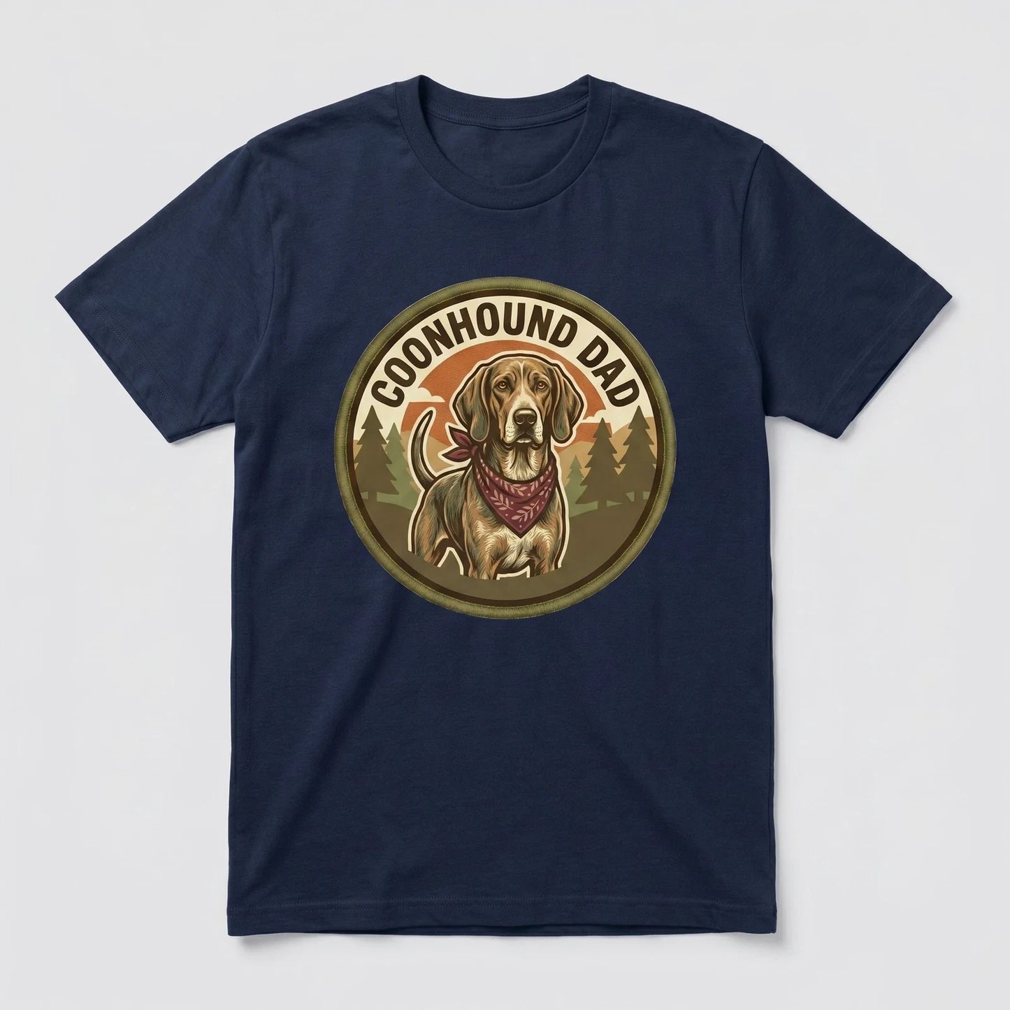 Coonhound Dad T-Shirt Hound Dog Dad Gift Men Graphic Tee Fathers Day Cute Unisex T-shirt, Sweatshirt, Hoodie, Long Sleeve Tee - T-Shirt, Sweatshirt, Hoodie