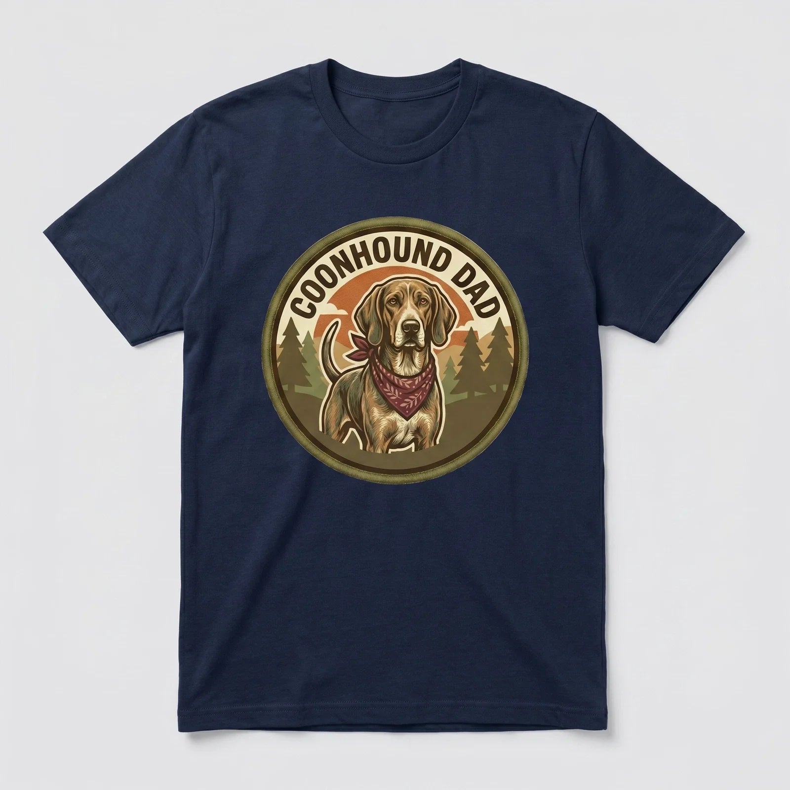 Coonhound Dad T-Shirt Hound Dog Dad Gift Men Graphic Tee Fathers Day Cute Unisex T-shirt, Sweatshirt, Hoodie, Long Sleeve Tee - T-Shirt, Sweatshirt, Hoodie