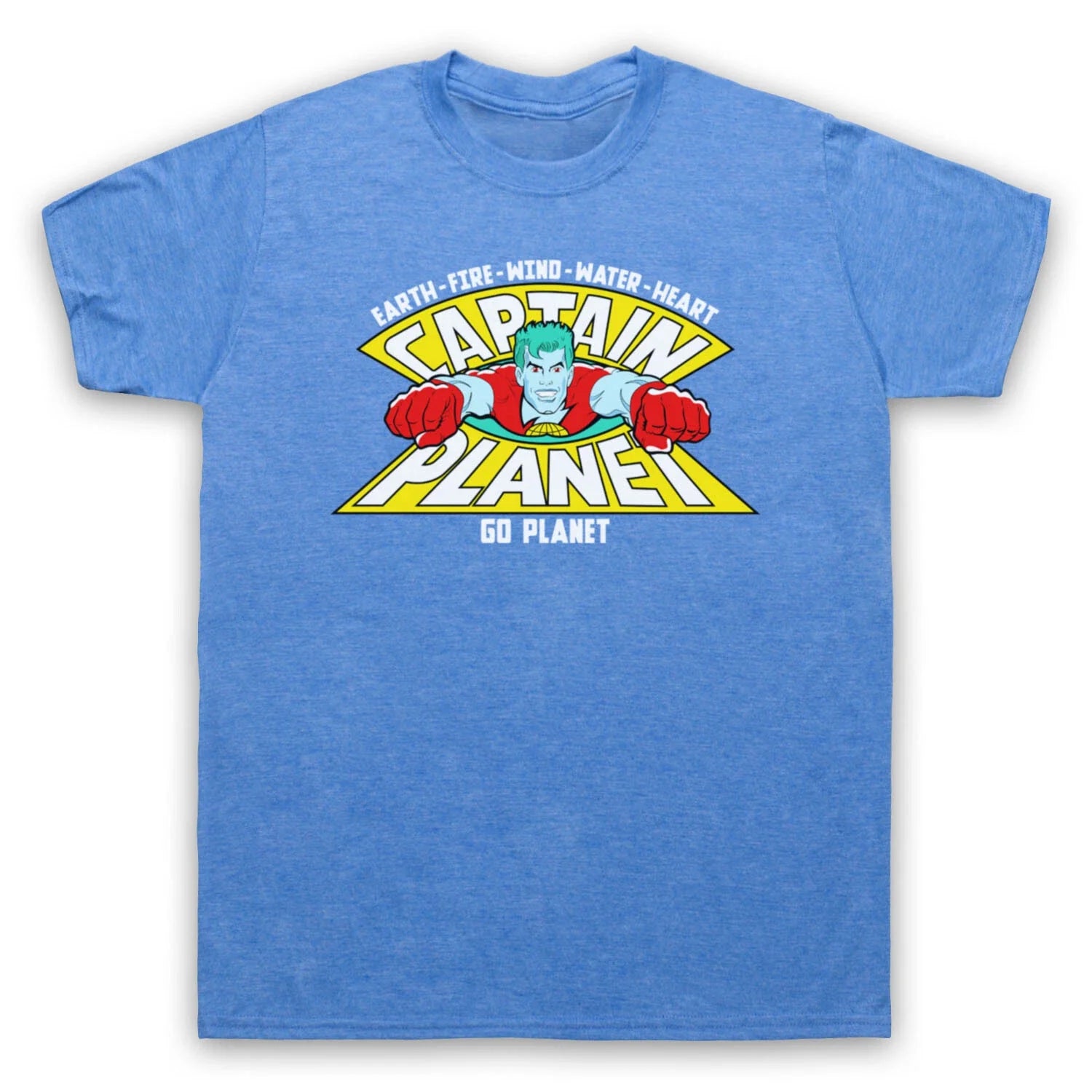 CAPTAIN PLANET EARTH FIRE WIND WATER HEART KIDS TV 90'S MENS & WOMENS T-SHIRT Unisex T-shirt, Sweatshirt, Hoodie, Long Sleeve Tee - T-Shirt, Sweatshirt, Hoodie